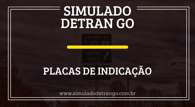 placas de indicação